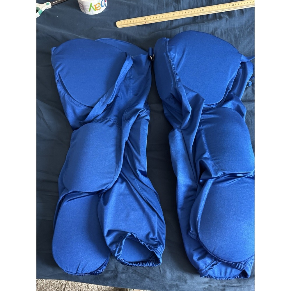 Men's Football Compression Pants Small Blue